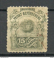 GERMANY Ca 1880 Privater Stadtpost HAMBURG Local City Post Private Post For Registered Letters F√ºr Einschreiben O - Private & Local Mails