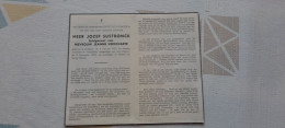 Jozef Sustronck Geb. Avelgem 2/10/1922 - Getr. J. Verschaete - Gest. Ongeval Harelbeke 6/12/1952 - Devotieprenten