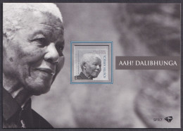 South Africa, 2013, Nelson Mandela, Posthumous Commemorative Souvenir Sheet In Special Folder / Booklet - Otros & Sin Clasificación