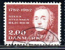 DANEMARK DANMARK DENMARK DANIMARCA 1982 STEEN STEENSEN BLICHER 2k USED USATO OBLITERE - Used Stamps