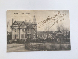 Carte Postale Ancienne (1918) Liège Villas à Cointe N°1 - Lüttich