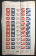 Timbre France Feuille 10 Bandes - Centenaire Du Timbre 1949 - Yvert & Tellier N° F830 Neuf ** - Hojas Completas