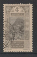 GUINEE - 1913 - N°YT. 65 - Gué à Kitim 4c Gris - Oblitéré / Used - Used Stamps