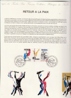 FRANCE    Document "Collection Historique Du Timbre Poste"    40ème Anniversaire De La Victoi       N° Y&T  T2369A - Documents Of Postal Services