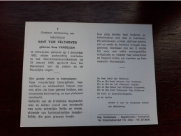 Irma Vandeleur ° Antwerpen 1902 + Antwerpen 1984 X Adolf Van Velthoven (Fam: Janssen-Cuyken-Goyvaerts-Thienpondt) - Todesanzeige