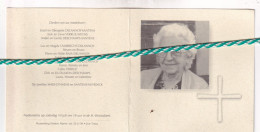 Adriana Noëlla Maes-Santens, Marke 1908, Kortrijk 1999. Foto - Obituary Notices