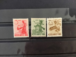 Netherlands Indies 1948 Dancers Mint SG 514-6 NVPH 334-6 - India Holandeses