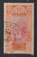 GUINEE - 1913 - N°YT. 67 - Gué à Kitim 10c Rouge-orange - Oblitéré / Used - Usados