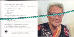 Marie Louise Claeys-Dedrie, Oostende 1921, 2022. Honderdjarige. Foto Familiefoto - Obituary Notices