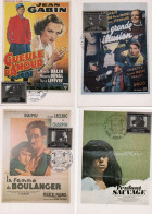 Cartes Maxi  1986 Premier Jour /cinema Francais LOT DE 4 CARTES - 1980-1989