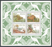 South Africa, 1982, Prehistoric Animals, Dinosaurs, Souvenir Sheet - Andere & Zonder Classificatie