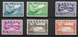 ICELAND 1934 Airmal  MH+ MNH - Airmail