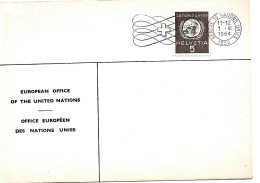 CH - 176 - Enveloppe Avec Rare Oblit Mnécanique Nations Unies Genève 1964 - Oficial