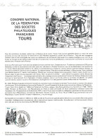 FRANCE    Document "Collection Historique Du Timbre Poste"    Tours      N° Y&T  2370 - Documentos Del Correo