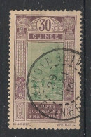 GUINEE - 1913 - N°YT. 71 - Gué à Kitim 30c Violet-brun - Oblitéré / Used - Gebraucht