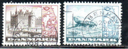 DANEMARK DANMARK DENMARK DANIMARCA 1983 NORDIC COOPERATION ISSUE EGESKOV CASTLE TROIL CHURCH SET USED USATO OBLITERE - Used Stamps