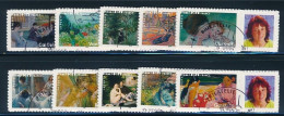 France 2006 - 3866B-3875B Série Timbres Adhésifs Les Impressionnistes Personnalisé Avec Logo Photo - Oblitéré - Gebraucht