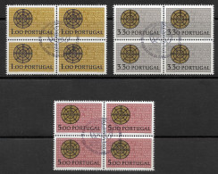 Portugal 1966 Défense De La Civilisation Chrétienne Defense Christianity X 4 Cachet Premier Jour Cascais - Used Stamps