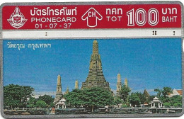 Thailand: TOT - 1994 Wat Arun - Tailandia
