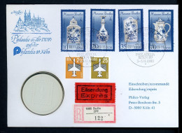 DDR 1989 Numisbrief Porzellan Philatelia Köln - Worbes 70 (Num046 - Non Classés