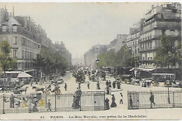CPA Paris Rue Royale Vue Prise De La Madeleine - Arrondissement: 08