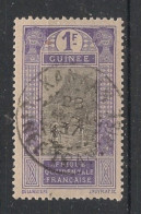 GUINEE - 1913 - N°YT. 77 - Gué à Kitim 1f Violet - Oblitéré / Used - Used Stamps