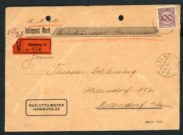 Deutsches Reich EF Michel Nr. 343 , Wertbrief Siegelbrief Hamburg 1929 - Sonstige & Ohne Zuordnung