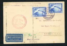 Dt. Reich Zeppelin Luftpost Südamerika Fahrt 1930 Mi. Nr. 438 Mehrfachfrankatur - Zeppelins