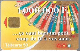 CARTE-PUBLIC-120U-F1009-A-LG1-09/99-Le MILLIONNAIRE-R)Glacé-UTILISE-TBE - 1999