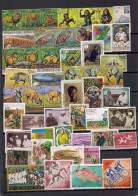 50 TIMBRES   GUINEE   OBLITERES TOUS DIFFERENTS - Collections (without Album)