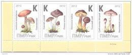 2012. Transnistria, Mushrooms, Set In Strip, Mint/** - Funghi