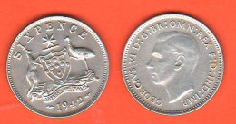 Australia 6 Six Pence 1942 Silver K 38 Georgius VI° - Sixpence