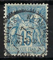 FRANCE Classique, B Obl. CAD Perlés: Bouaye (L. Inf.) Sur Y&T 101 - 1876-1898 Sage (Type II)