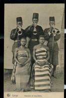 CP : Musiciens De Léoplodville Obl  10/10/1909 Vers L'Italie ( Type Mols Surchargé CONGO BELGE) - Storia Postale