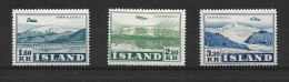 ICELAND 1952 Airmal GLACIER SURVEY  MNH - Poste Aérienne