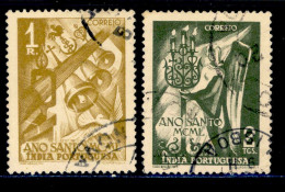 ! ! Portuguese India - 1950 Holy Year (Complete Set) - Af. 405 & 406 - Used - Portugiesisch-Indien
