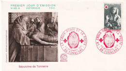 1er Jour, La Croix Rouge Et La Poste - 1970-1979