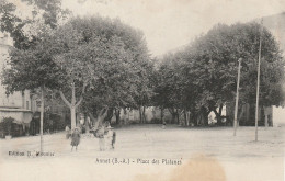 CPA - 04 - Annot - Place Des Platanes - Other & Unclassified