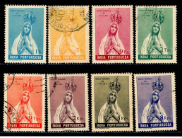 ! ! Portuguese India - 1949 Lady Madonna (Complete Set) - Af. 390 To 397 - Used - India Portuguesa