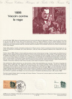 FRANCE    Document "Collection Historique Du Timbre Poste"    Vaccin Contre La Rage    N° Y&T  2371 - Documenten Van De Post