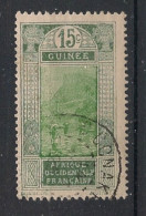 GUINEE - 1922-26 - N°YT. 87 - Gué à Kitim 15c Vert-gris - Oblitéré / Used - Gebruikt