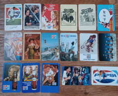 PEPSI COLA Pocket Calendars 17 Pieces HUNGARY 1973-1992 - PELÉ Football Star, TINA TURNER, MICHAEL JACKSON - Grand Format : 1971-80