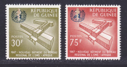 GUINEE N°  340 & 341 ** MNH Neufs Sans Charnière, TB (D2365) Palais De L'O.M.S. - 1967 - Guinee (1958-...)