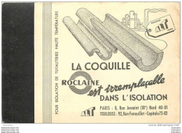 CARTE POSTALE  PUBLICITAIRE LA COQUILLE ROCLAINE - Advertising