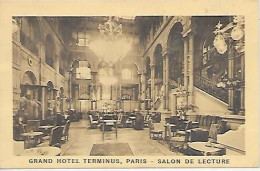 CPA Paris Grand Hôtel Terminus - Salon De Lecture - Arrondissement: 08