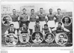 75 PARIS EQUIPE DE FOOTBALL DU RED STAR 1945-1946 REF A - Other & Unclassified