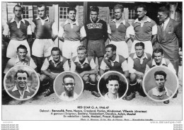 75 PARIS EQUIPE DE FOOTBALL DU RED STAR O.A. 1946-1947 REF D - Sonstige & Ohne Zuordnung