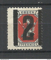 Germany Ca. 1880 ESSEN Biene Privater Stadtpost Local City Post (*) - Posta Privata & Locale