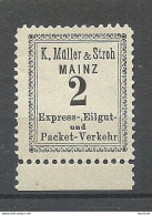 Germany Deutschland Ca 1885 Lokaler Stadtpost Local City Post M√ºller & Stroh * - Posta Privata & Locale