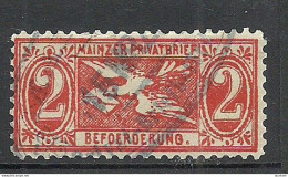 Germany Deutschland Ca 1885 Lokaler Stadtpost MAINZ Local City Post O - Private & Lokale Post
